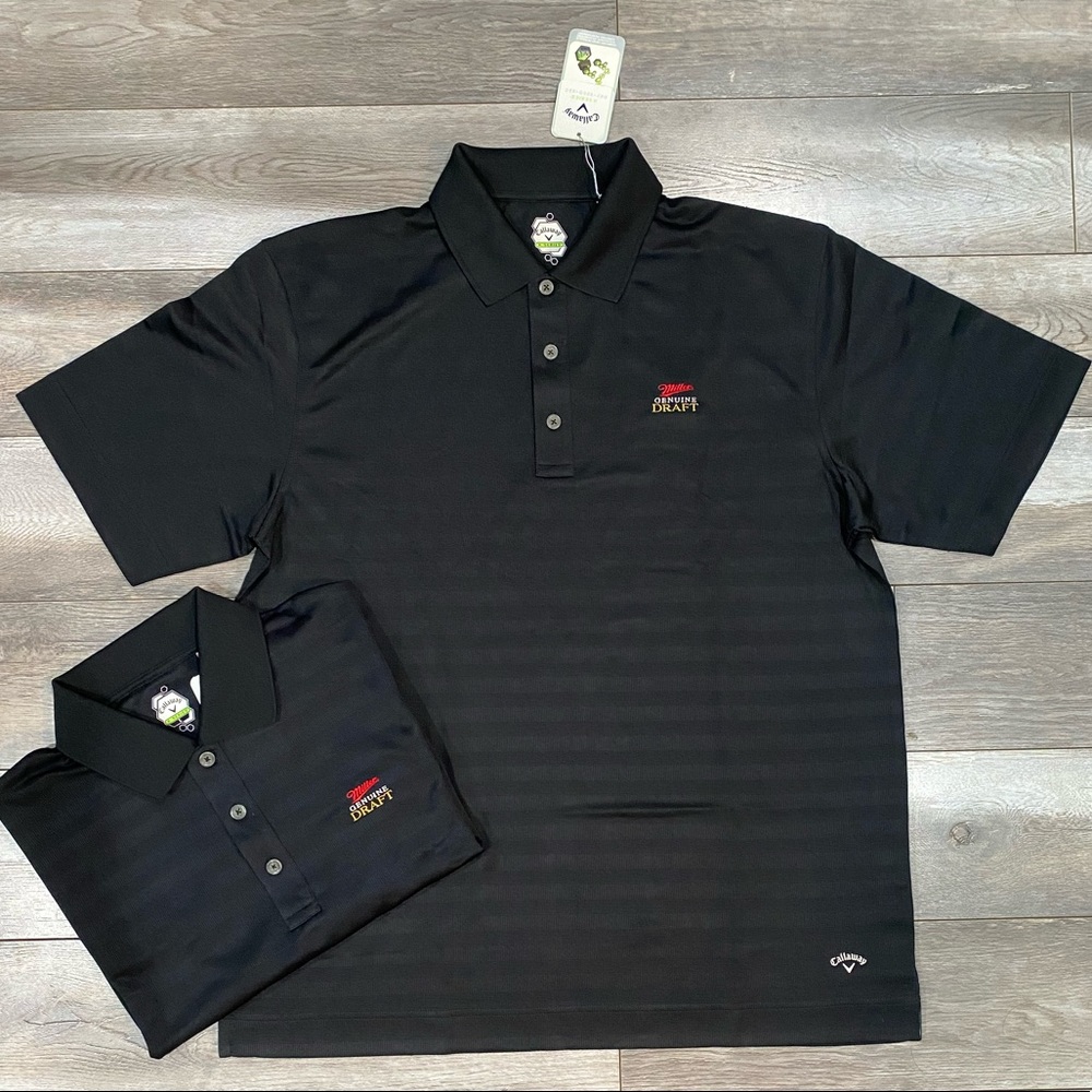 Callaway X Series Miller Genuine Draft Beer Golf Polos x2 Size Mens Large NWT